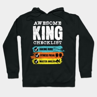 Awesome king checklist Hoodie